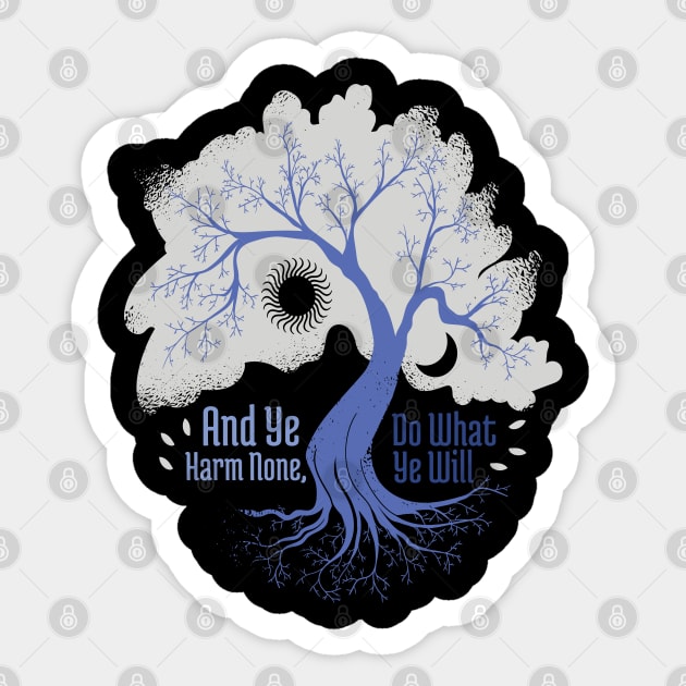 Sun Moon and Tree Sticker by madeinchorley